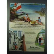 1977 Bermuda Tourism Ad - Delightful Little Beach