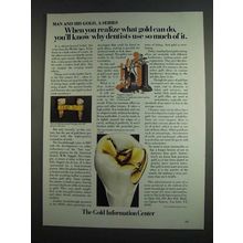 1984 The Gold Information Center Ad - Dentists Use