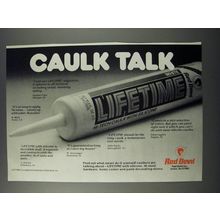 1986 Red Devil Lifetime Caulk Ad - Caulk Talk