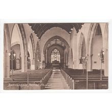 Parish Church Interior Barnstaple Postcard Devon 69318