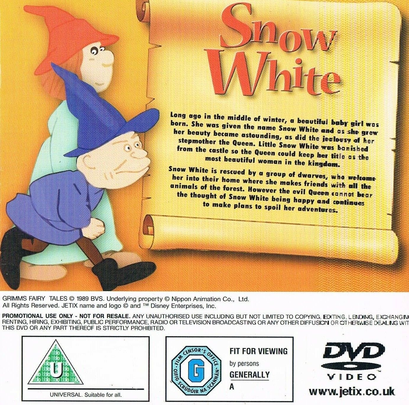 Snow White DVD Promo The Daily Mirror Childrens Fairy Tale Classics Snow White DVD Promo The Daily Mirror Childrens Fairy Tale Classics