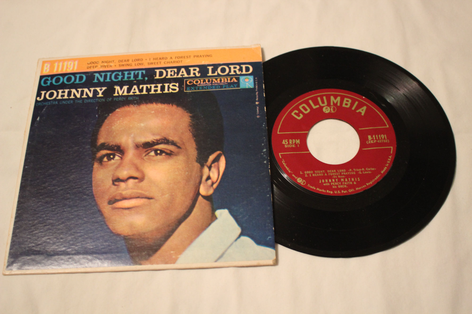Johnny Mathis Ep Johnny Mathis EP with Original Cover-GOOD NIGHT, DEAR LORD on eBid ...