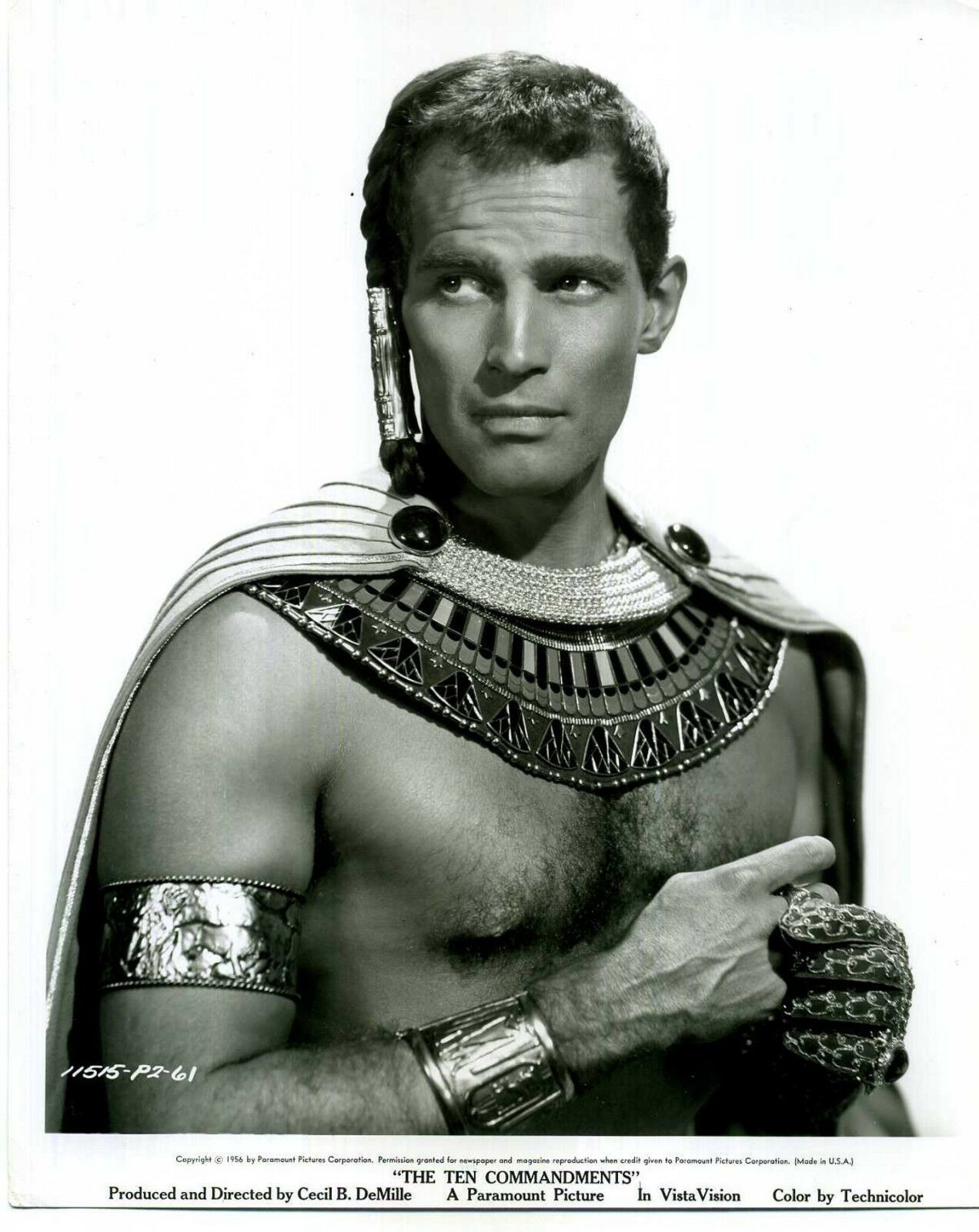Charlton Heston As Moses In The Ten Commandments – 8x10 Color Photo Reprint (MW197)