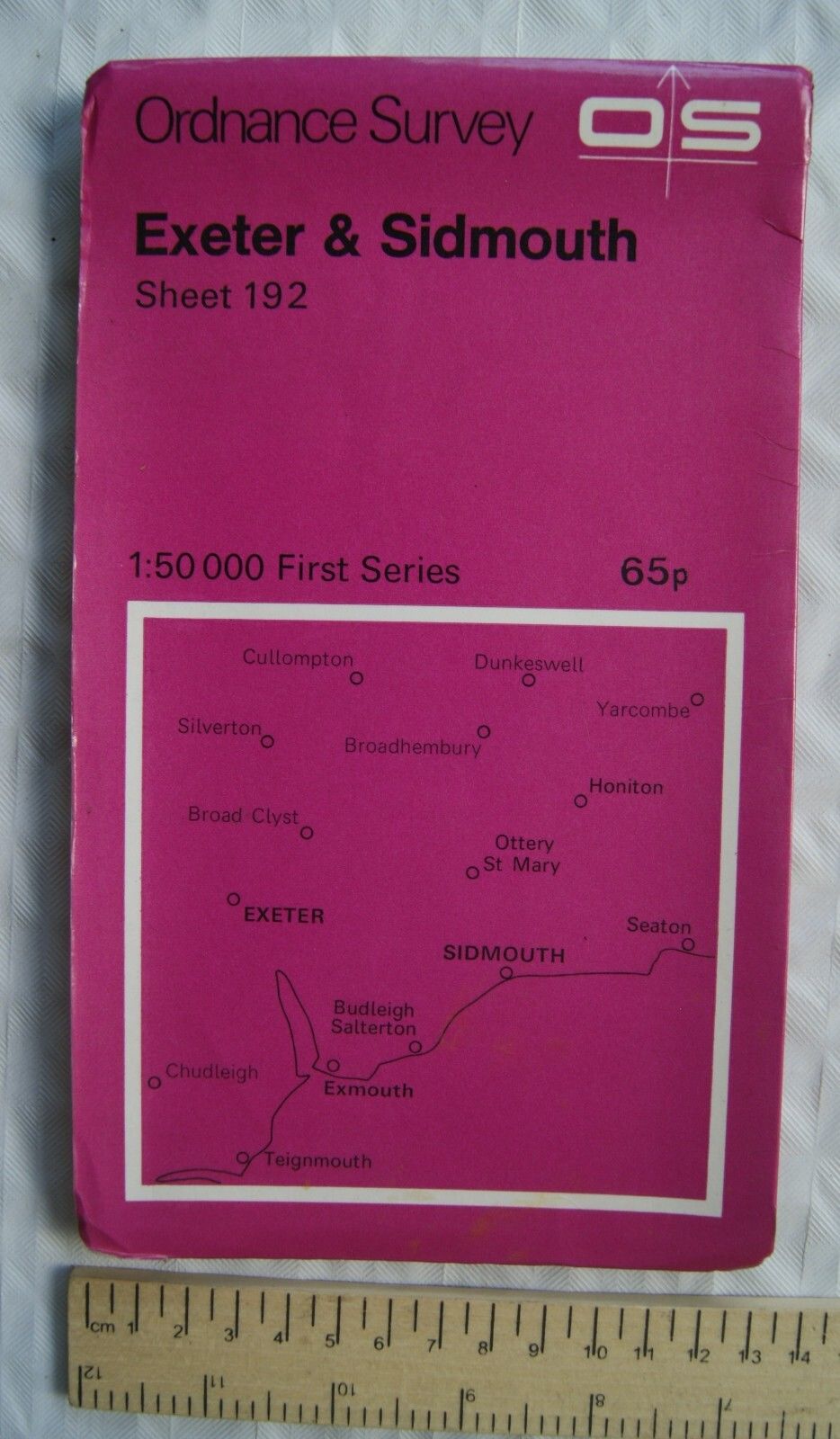 1974 OS first series map Sheet 192 Exeter & Sidmouth on eBid Ireland ...
