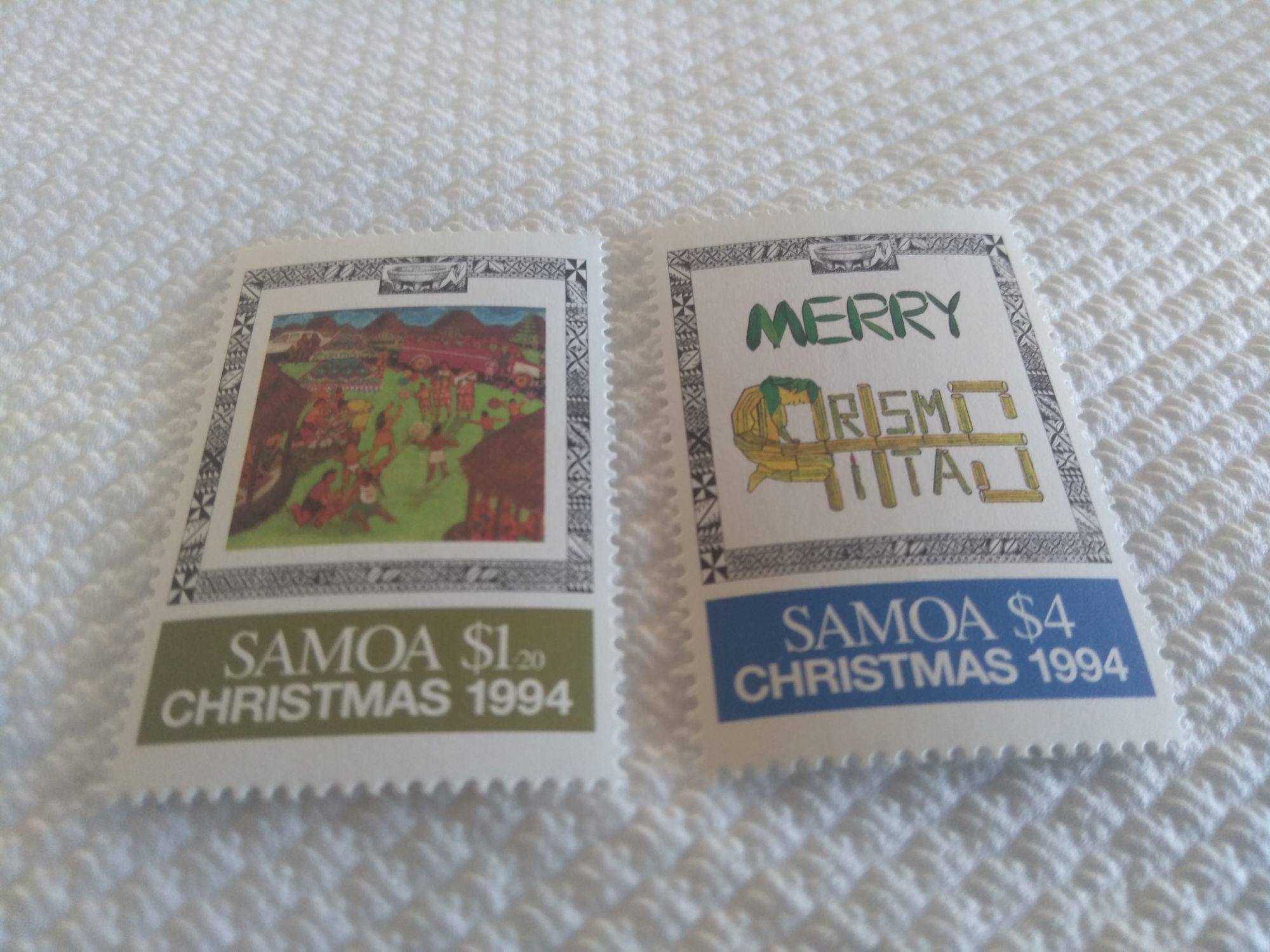 MINT CONDITION SAMOA CHRISTMAS STAMPS 1994 on eBid Australia | 195211267