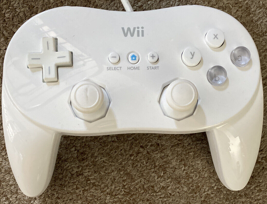 Nintendo Wii Pro Gamepad Controller White Authentic RVL-005 on eBid ...
