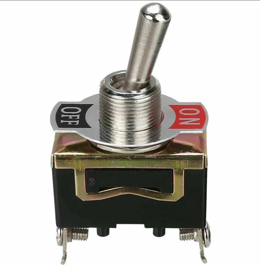 Heavy Duty Toggle Switch / Flick 12V ON/OFF Car Dash Light Metal 12 Volt SPST