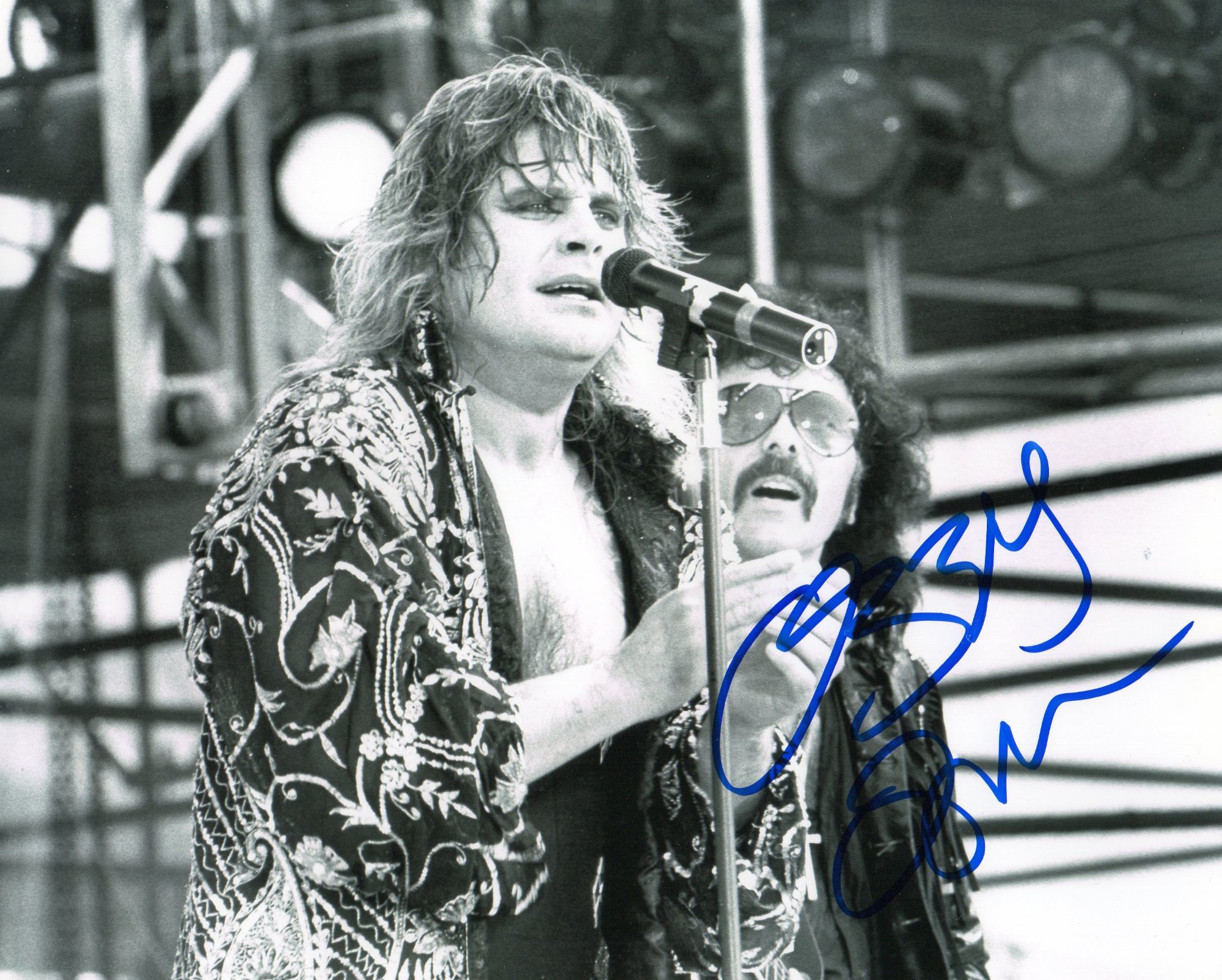 ozzy osbourne signed photo