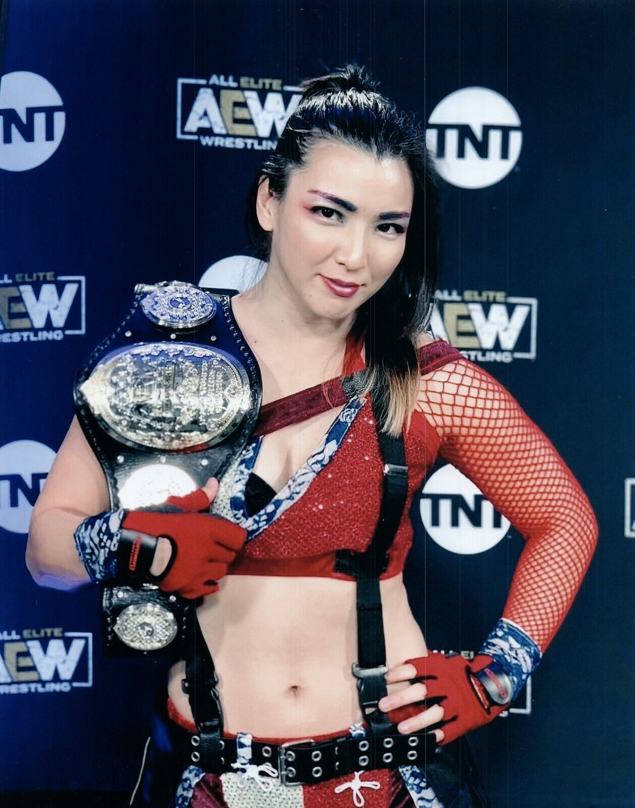 Hikaru Shida Unsigned 8x10 Photo #2 Japanese Wrestler AEW Women's World