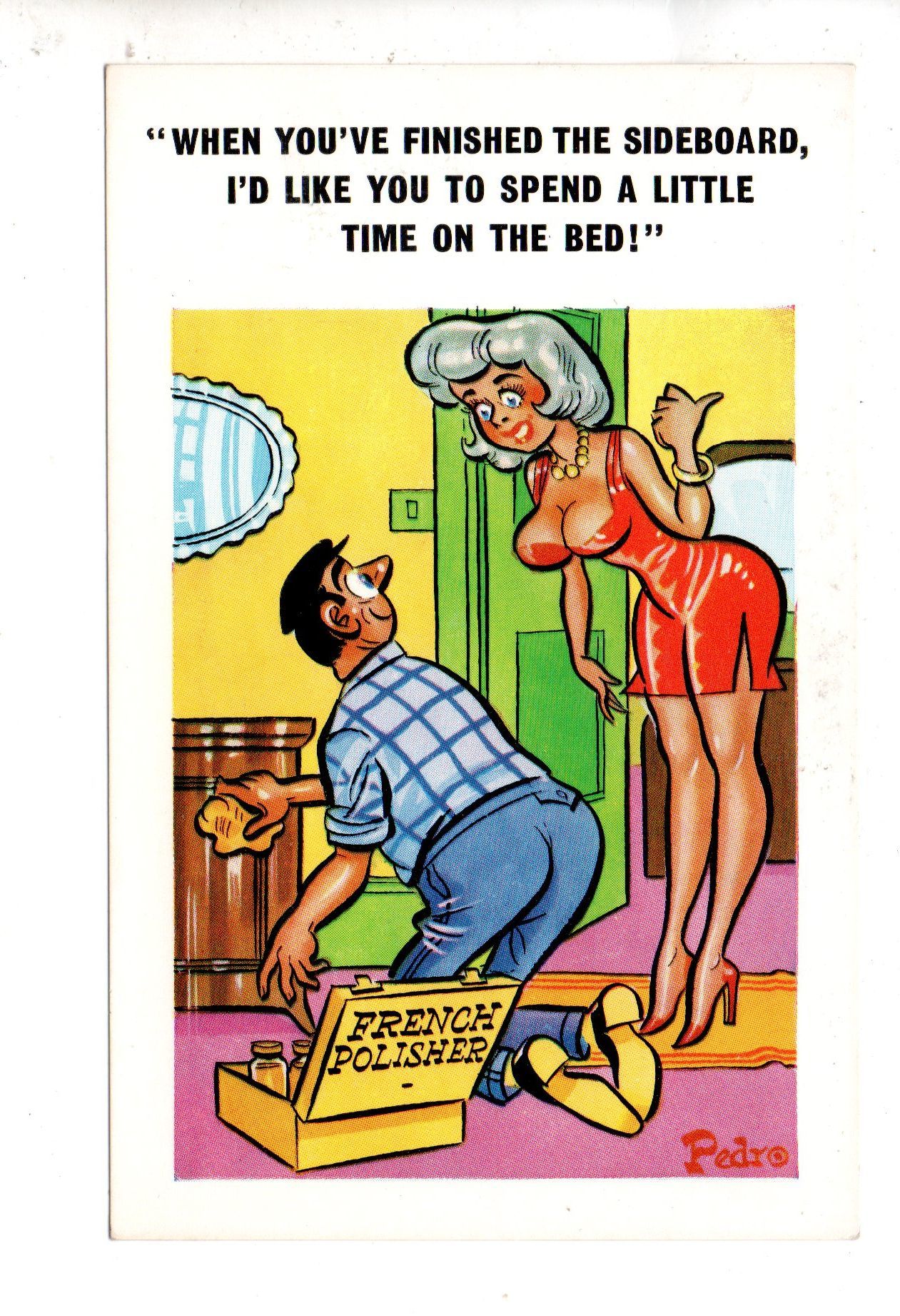 Saucy Seaside Comic Postcard By Pedro Published Sunny Pedro Series No 