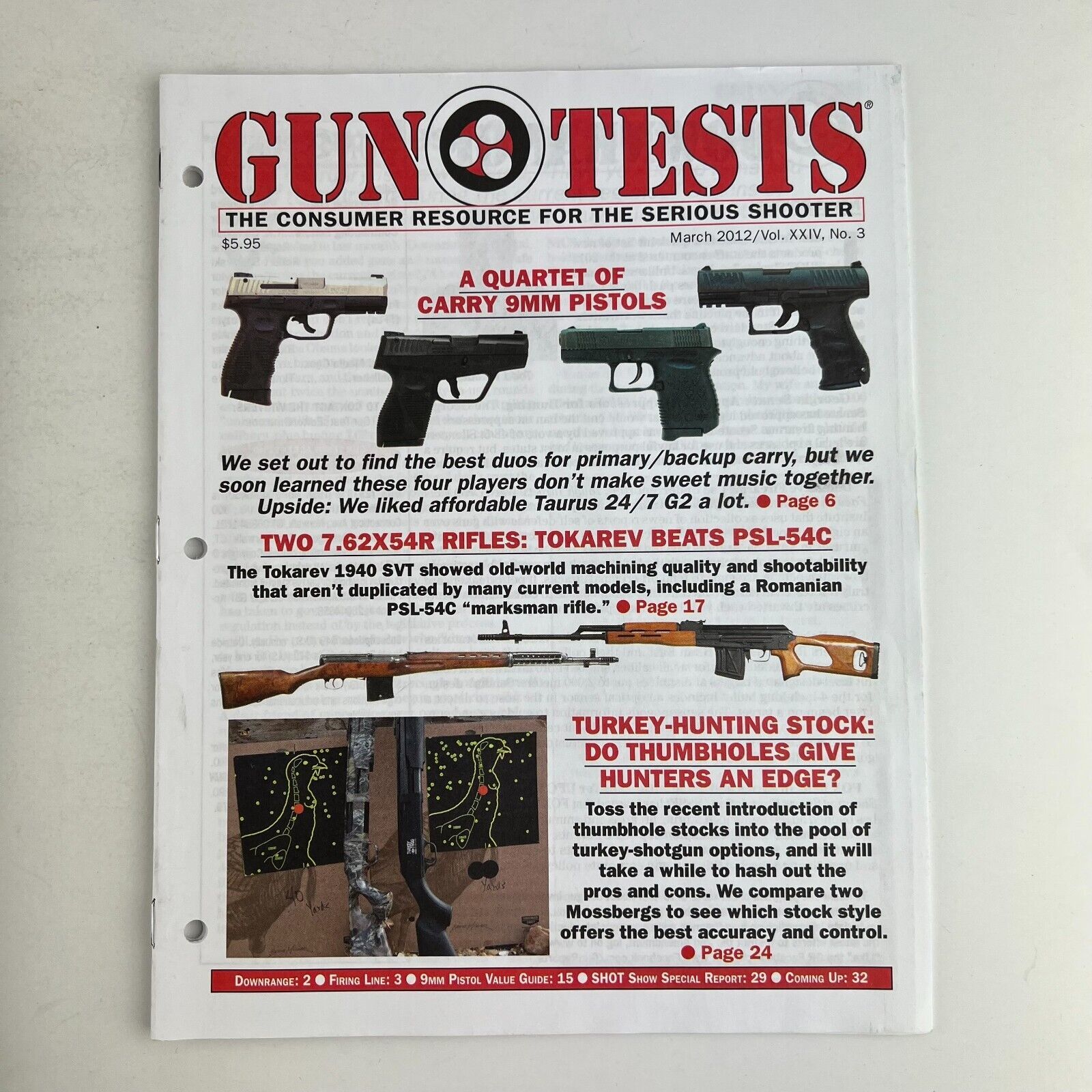 Gun Test Monthly Magazine Volume XXIV 2012 Back Issues on eBid United ...