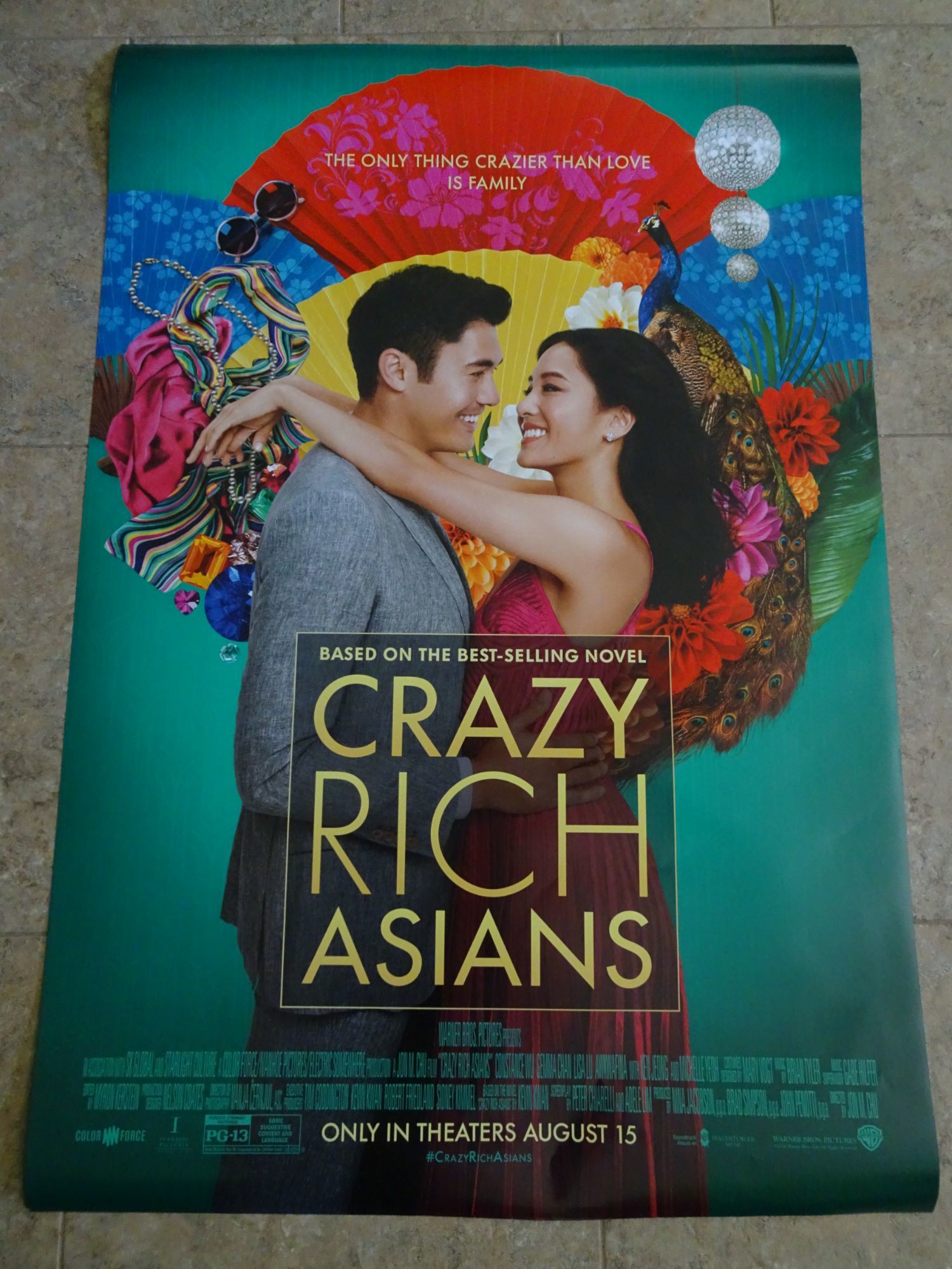 CRAZY RICH ASIANS - MOVIE POSTER WITH CONSTANCE WU & HENRY GOLDING WITH