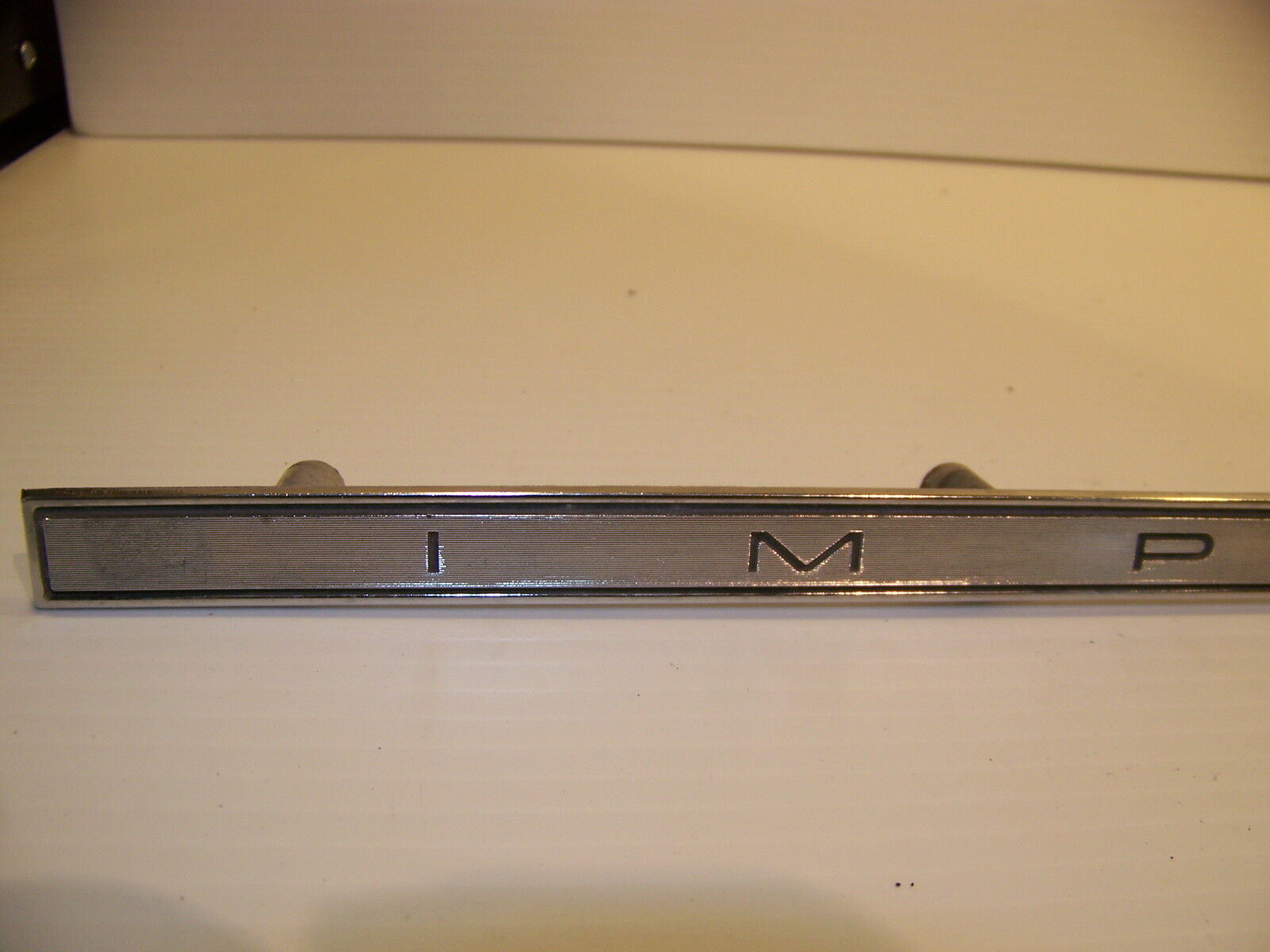 1966 Impala Glove Box Door Emblem – “Impala SS” – The Parts Place Inc. EM6184P