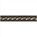 Metal Rope Liner Pewter 1" x 6"