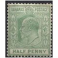 Bahamas 1906 S71 1/2d Pale Green Mounted Mint .. .