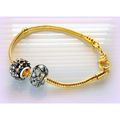 Gold Plated Bracelet Large Lobster Clasp Euro D...