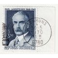 1968 AUSTRIA sg1525 3s DEEP BLUE WITH RIGHT MAR...