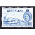 Gibraltar QEII 1953 4d definitive, hinged mint,...