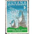 GUYANA, SPACE, Tropospheric Scatter Radio, blue 1974, 6c