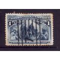 USA 1893 SG 235 1c BLUE COLUMBUS IN SIGHT OF LA...