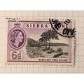 Sierra Leone 1956 6d Black & Violet Used SG 216...