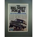 1981 Chevrolet Chevy Blazer Ad - The Big Shift