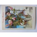 To My Mother Pink Roses Bouquet Card A5 Portrait