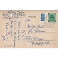 Germany 1953 10pf+2pf Tubingen local Postcard w...