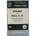 1980 programme Widnes v. Hull Kingston Rovers, 9/4