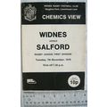 1978 programme Widnes v. Salford