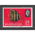 BARBADOS 1965 SG350 15c SIDEWAYS WATERMARK ANGE...