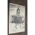 1945 fr Pencil Sketch Postcard - Nottingham Cou...