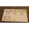 GB 1980 FDC Cover - Christmas set - Holly frank