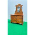 Gunther Mele 1970's Wooden Jewelry Box with Dra...
