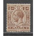 MALTA 1914 FARTHING MINT MH