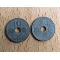 Denmark 1942 10 Ore Coin