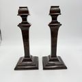 Early 20th Century Walnut Veneer Wood Pedestal ...