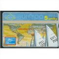 Gibraltar 43 Sailing & World Map mint phone card