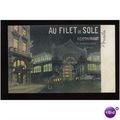 AU FILET de SOLE Restaurant Advertising Postcard