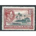 Solomon Islands 1939 SG62 1 1/2d Olive-Green & ...