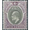 Southern Nigeria 1903 SG15 6d Grey-Black & Purp...