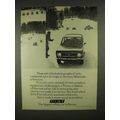 1973 Fiat 128 Car Ad - Tests Conducted UP a Ski...