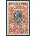 Cayman Islands 1935 SG99 1 1/2d Black & Orange ...