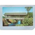 NH Andover Covered Bridge Postcard Keniston Bri...
