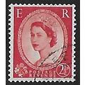 SG 519a: 2½d. carmine-red Definitive: Queen Eli...