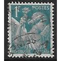 Mi 660: 1 Fr. pale blue Definitive Stamp: Iris