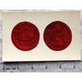 old postcard The Great Seals of England