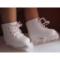 White Ice Skates with lace closure, Fits 18" Am...