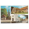 Minster Thanet Kent 1985 Multiview Postcard 1604