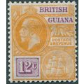 British Guiana 1922 12c orange & violet SG 277 ...